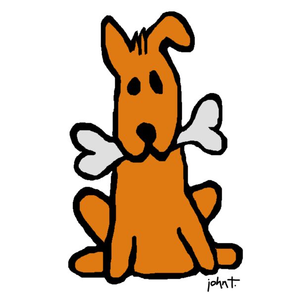 Dog & Bone Transparent BG Thumbnail